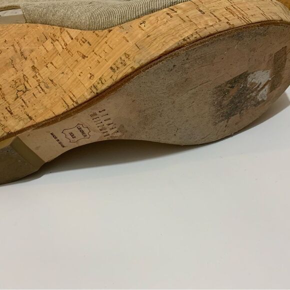 Stuart Weitzman Glover Stretch Wedge Sandal 10.5 M - Picture 6 of 10